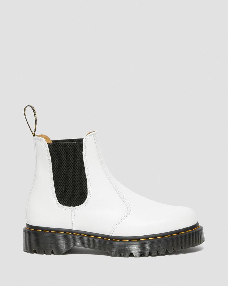 Botines Chelsea Dr Martens 2976 Bex Smooth Cuero Hombre Blancos | MX 325MQZ